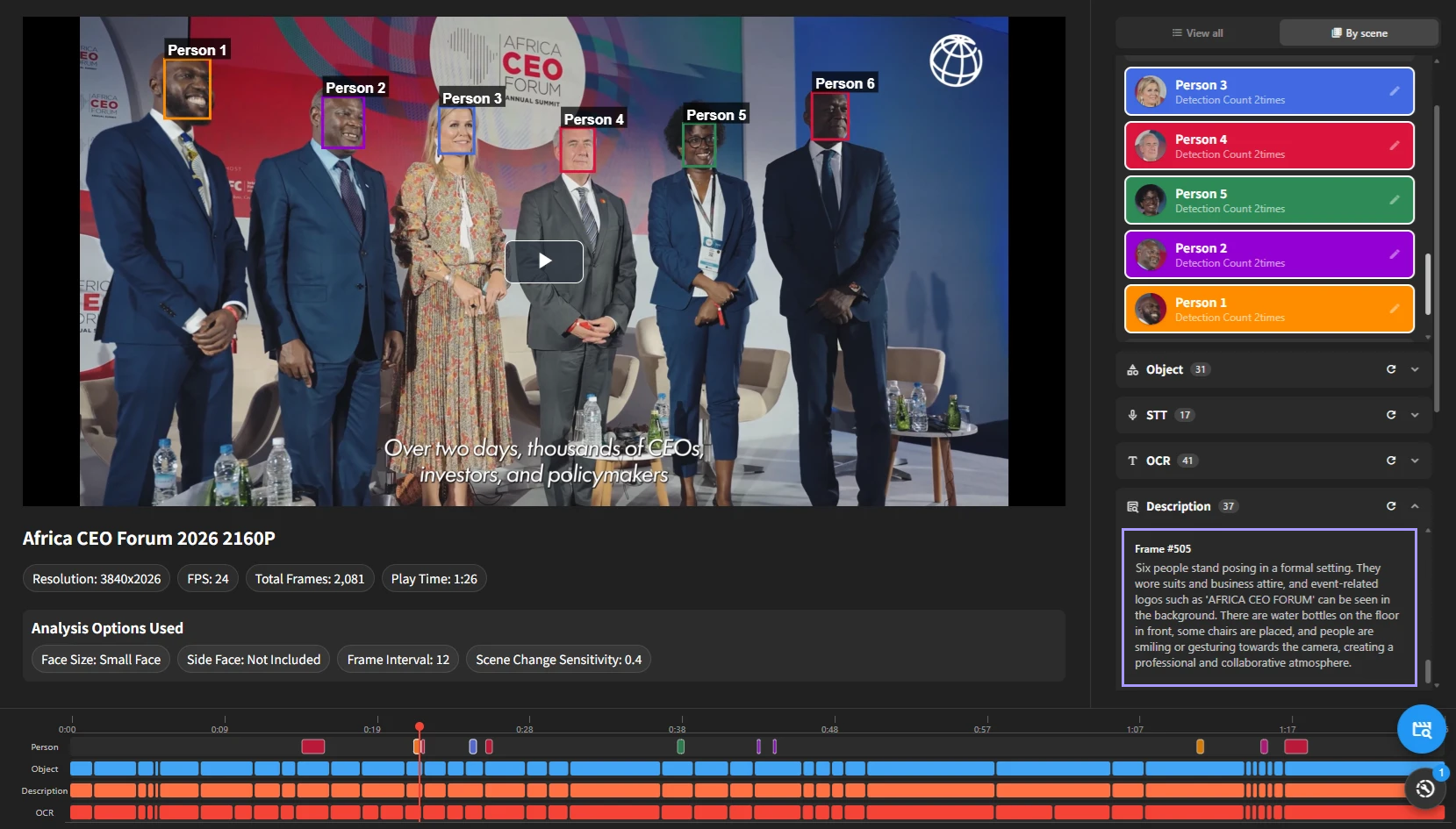 MAIA Media AI Engine · Media AI Agent screenshot — The AI engine suite built for broadcast