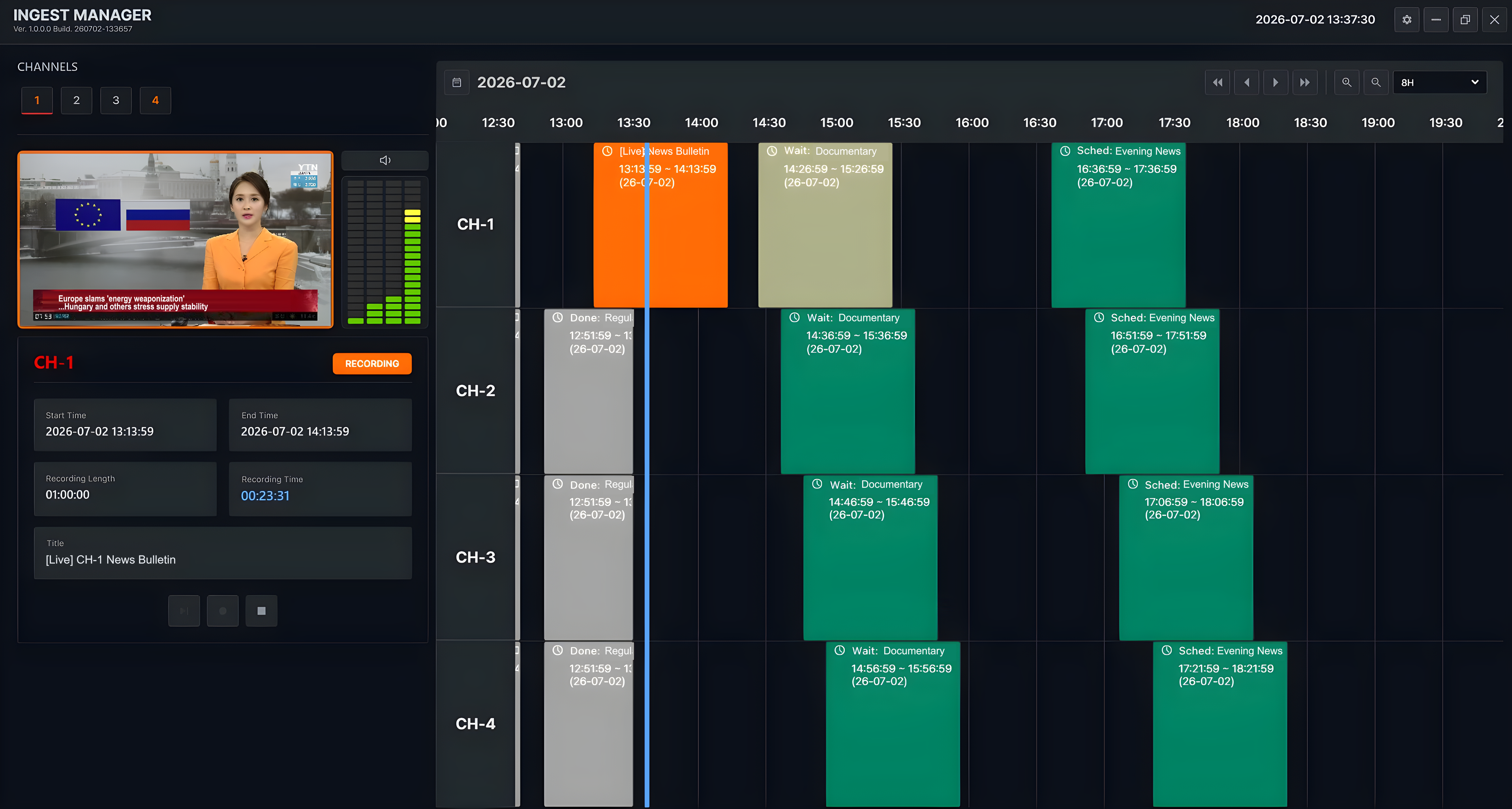 Ariel Ingest Manager Video Server-Based Ingest diagram